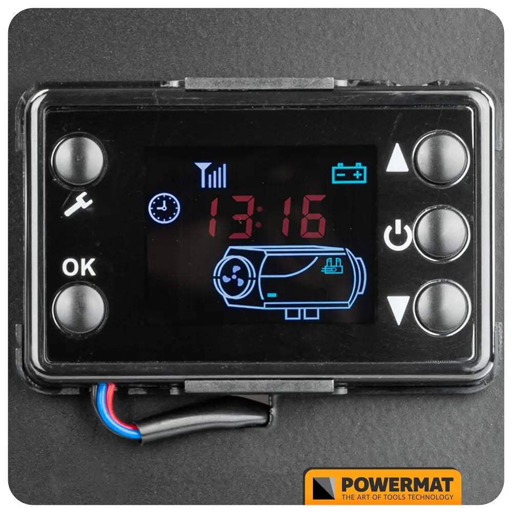 Stasjonær Bilvarmer Diesel Luftvarmer 12kW Med Lcd-Display