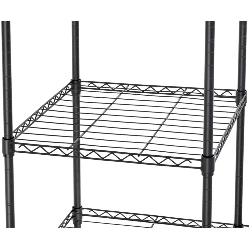 Stativ i Metall Til Garderobe Eller Garderobe 4 Hyller 3 Stenger 120 x 45 x 179.5 Cm Kapasitet Opptil 270 Kg. - 4