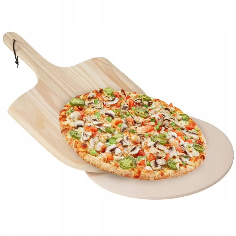 Stein Til Pizzabaking i Leire Form + Spade - 1