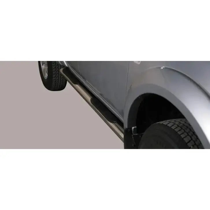 Stigtrinn Grand Pedana Inox Mitsubishi L200 2010-2014 Double Cab - Polert Stål 1