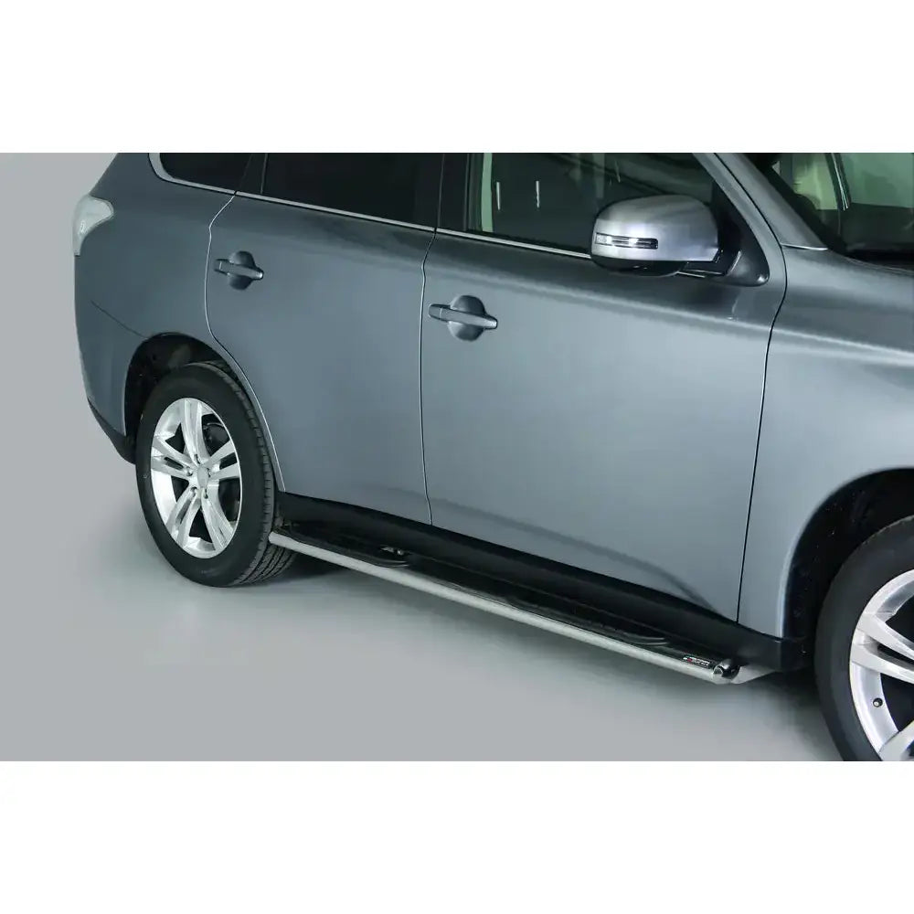 Stigtrinn Grand Pedana Oval Inox Mitsubishi Outlander 2013-2015 - Polert Stål 1