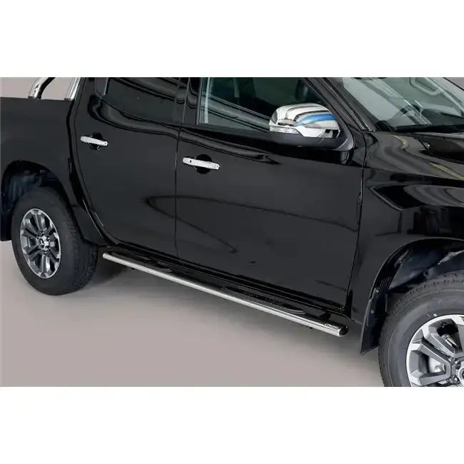 Stigtrinn Grand Pedana Oval Mitsubishi L200 Double Cab 2019- - Polert Stål 1