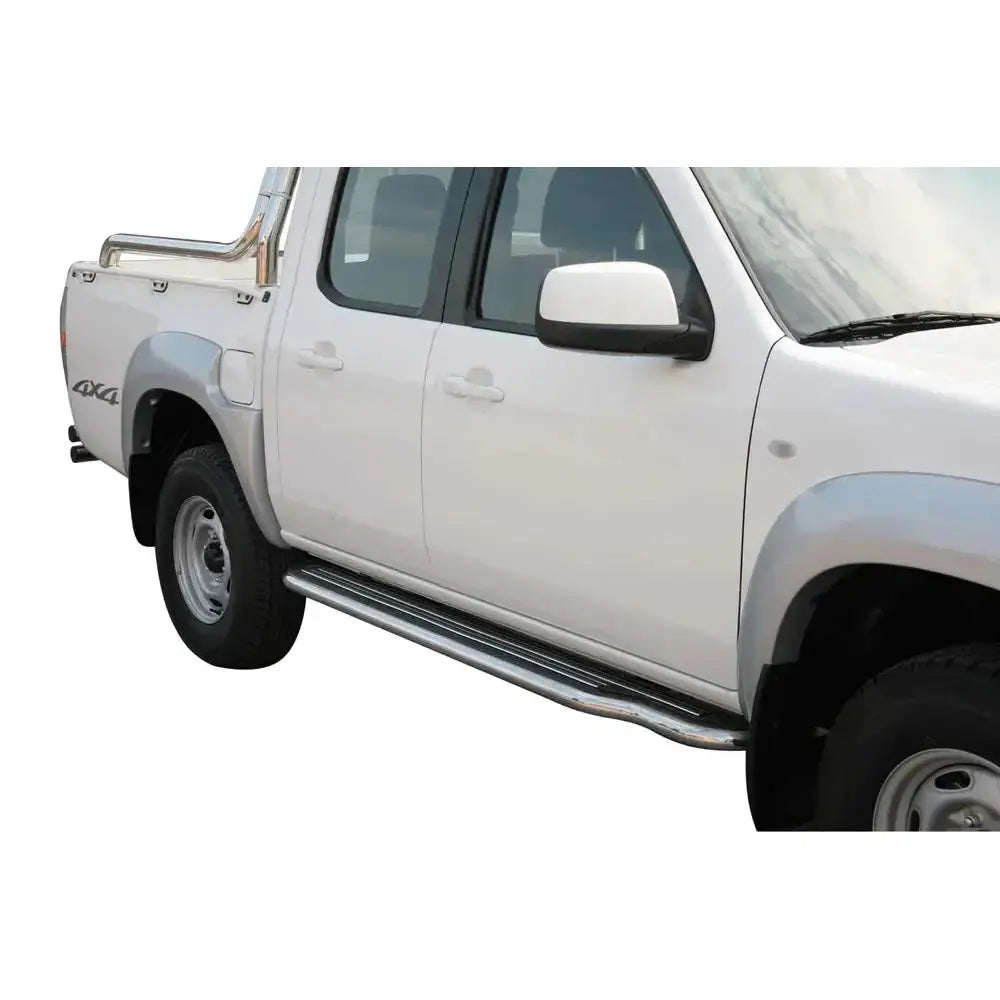 Stigtrinn Inox Mazda Bt50 2009-2012 Double Cab Version - Polert Stål 1