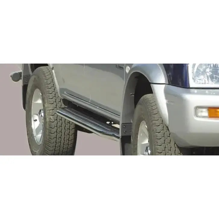 Stigtrinn Mitsubishi L200 02-06 Double Cab - Polert Stål 1