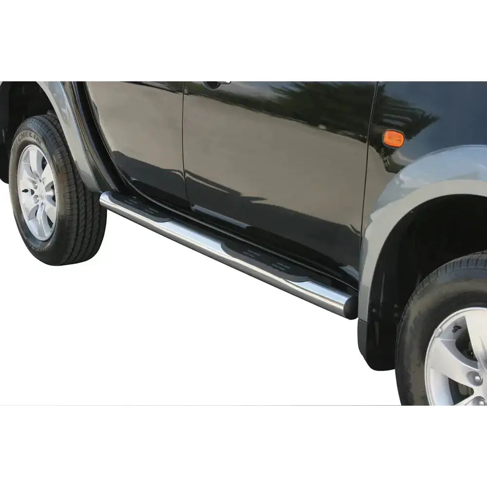 Stigtrinn Mitsubishi L200 06-09 Double Cab - Grand Pedana - Polert Stål 1