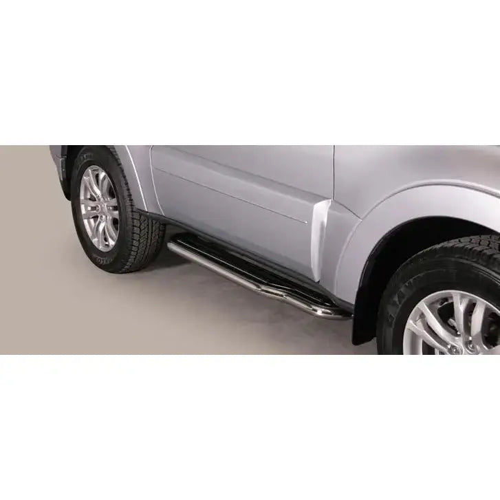 Stigtrinn Mitsubishi Pajero 2012-2014 3d - Inox - Polert Stål 1