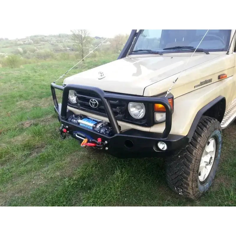 Støtfanger Foran Med Bullbar - Toyota Land Cruiser J70 Hd 85- - 1