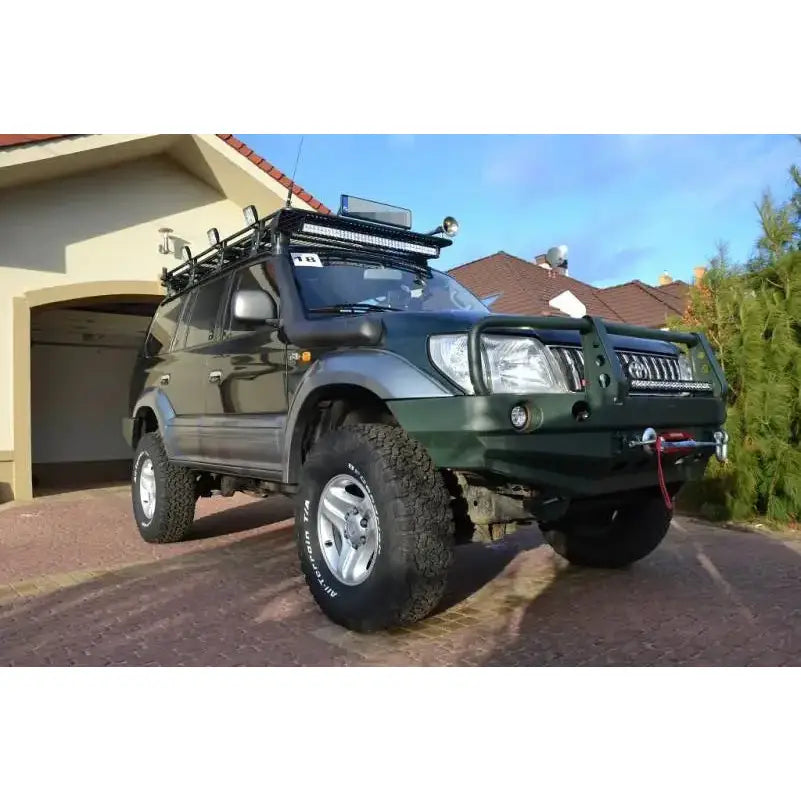 Støtfanger Foran Stål med Bullbar Ver2 - Toyota Land Cruiser J9