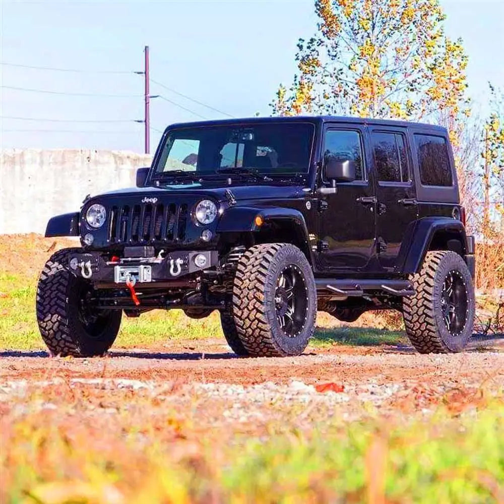 Støtfanger Med Vinsjplate Og Lyktfesting Stubby Rough Country - Jeep Wrangler Jk 4 d 07-18. - 5