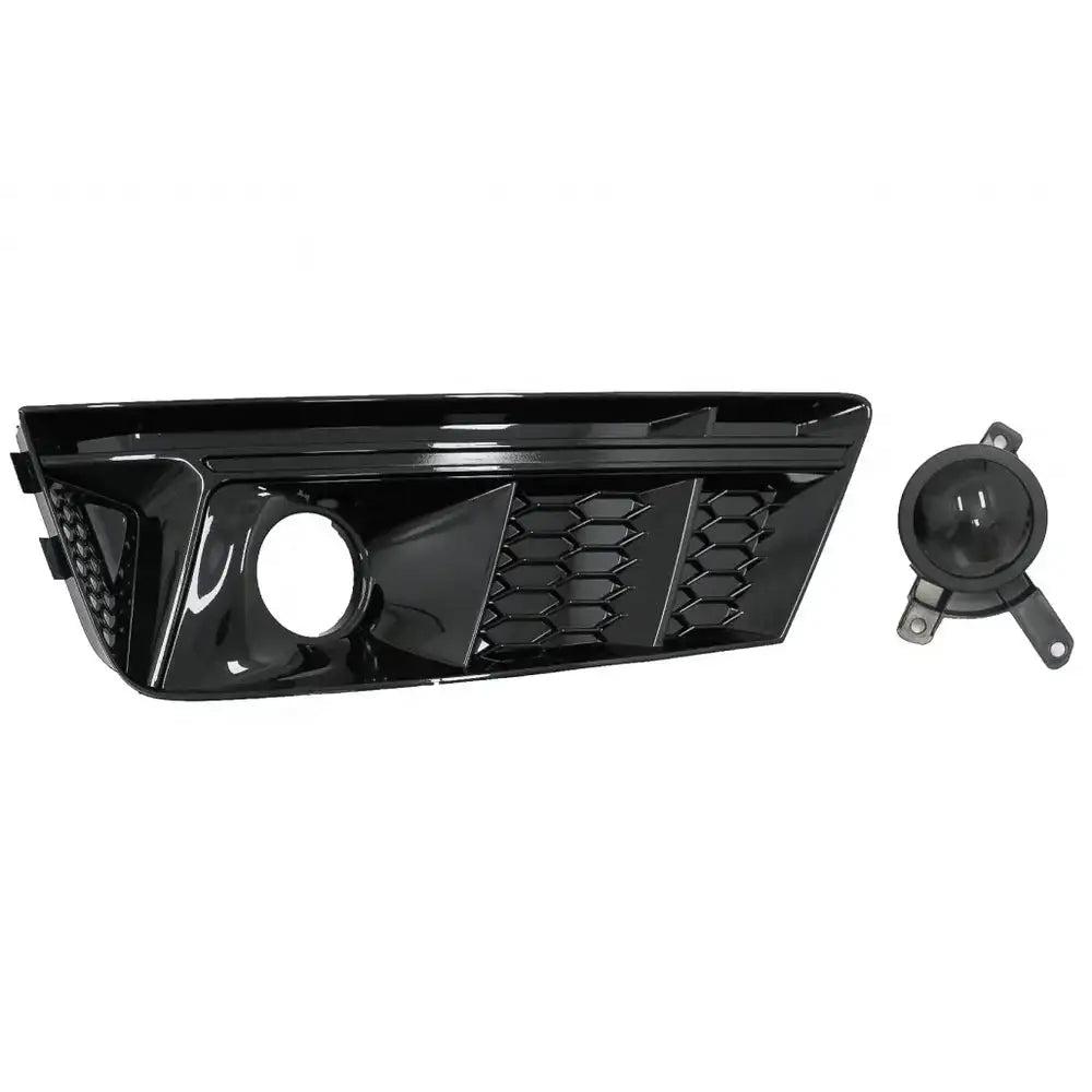 Støtfanger Nedre Griller Acc Audi A4 B9 16-18 Rs4 Design Black Edition - 2