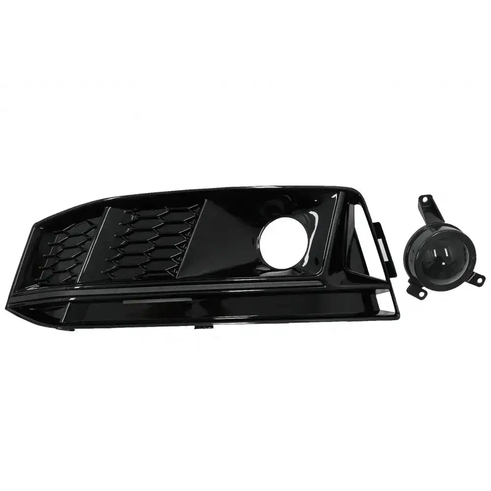 Støtfanger Nedre Griller Audi A4 B9 S-line 16-18 Rs4 Design Black Edition - 2