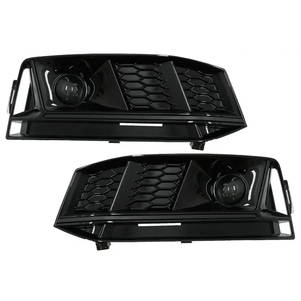 Støtfanger Nedre Griller Audi A4 B9 S-line 16-18 Rs4 Design Black Edition - 1