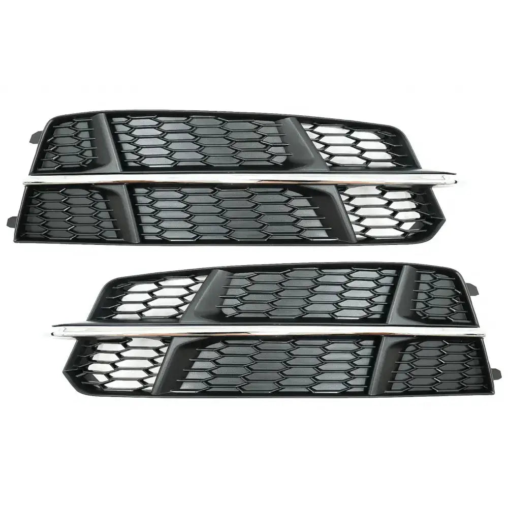 Støtfanger Nedre Griller Audi A6 C7 4g S-line Facelift 15-18 Black Chrome - 1