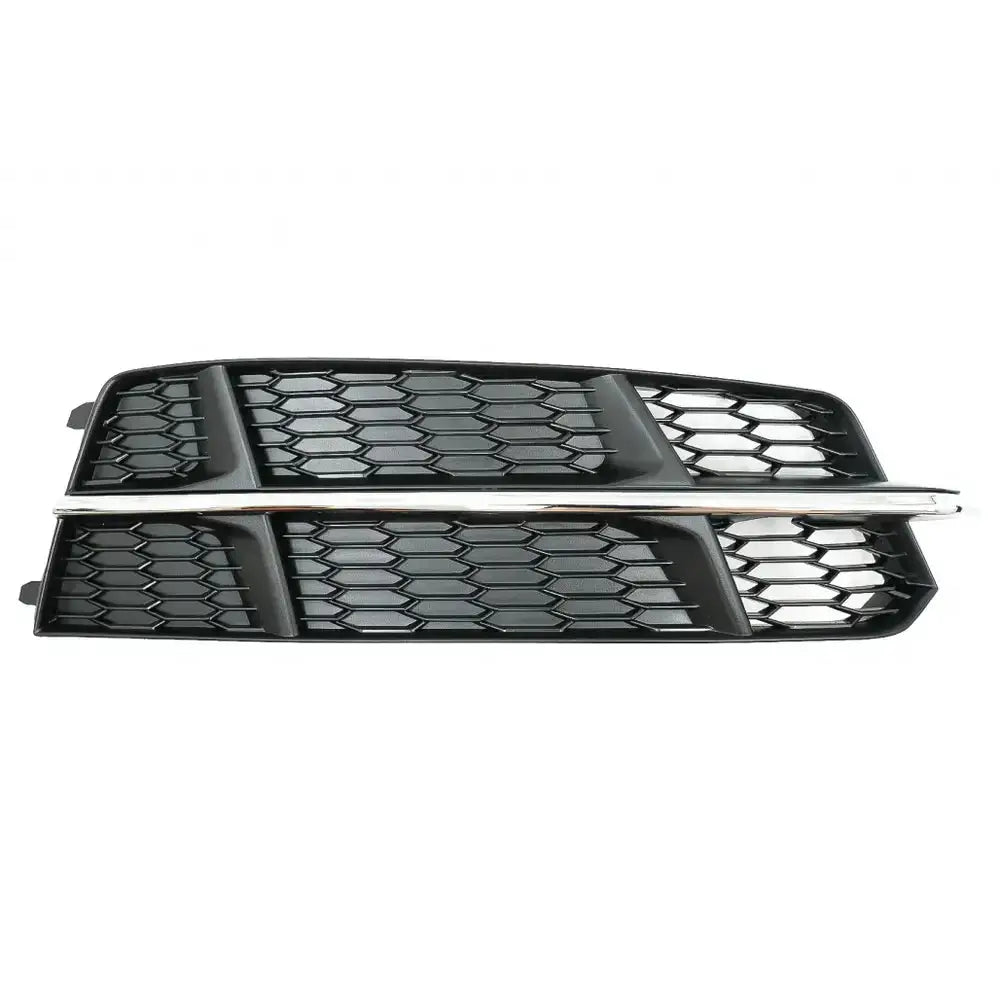 Støtfanger Nedre Griller Audi A6 C7 4g S-line Facelift 15-18 Black Chrome - 2