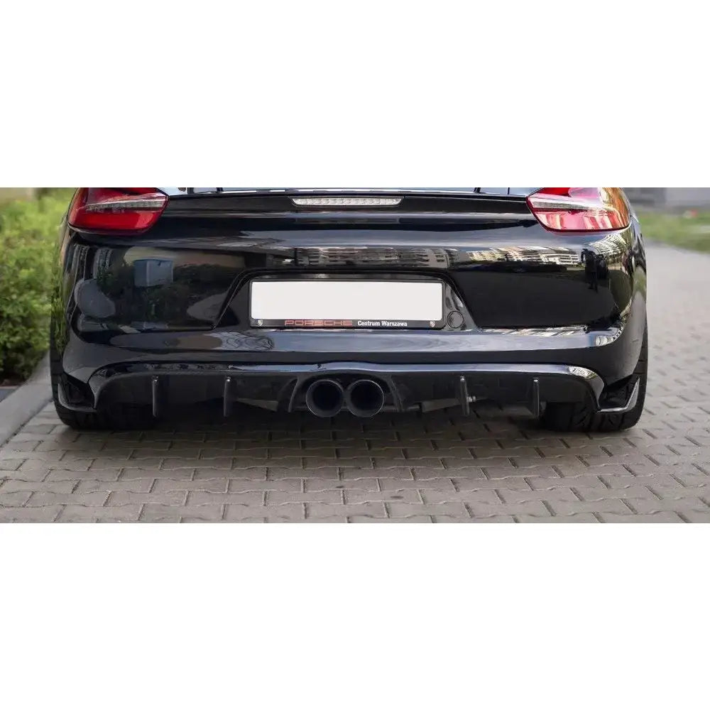 Støtfangerskjørt Valance Bak Porsche Cayman Mk2 981c - 2