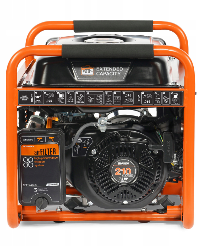 Strømaggregat Daewoo GDA 3500E 3,2 kW med el-start (AVR, 230V)