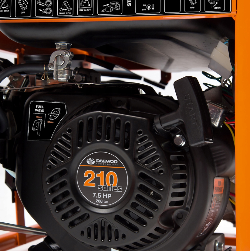 Strømaggregat Daewoo GDA 3500E 3,2 kW med el-start (AVR, 230V)