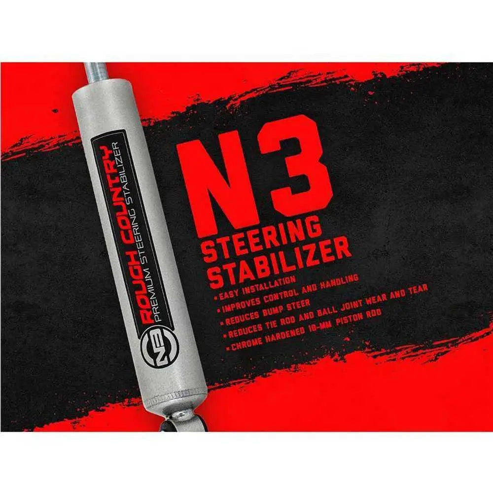 Styrestabilisator Rough Country N3 Premium - Jeep Wrangler Jl 2 d 18- - 2