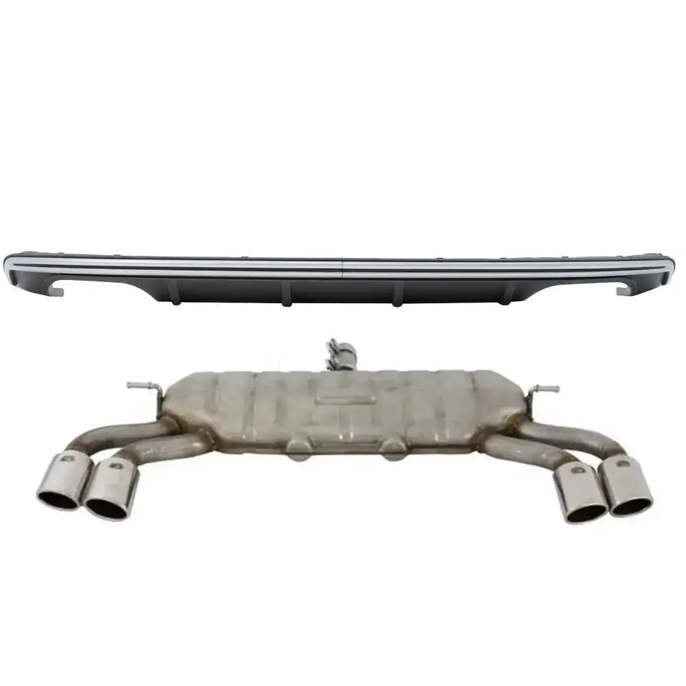 Suitable for Audi A3 8v Hatchback Sportback (2012-2015) Assembly Rear Bumper Valance Diffuser With Complete Exhaust