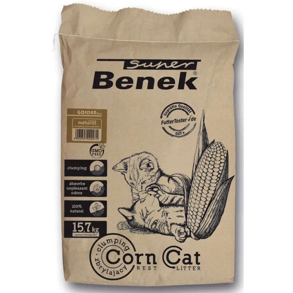 Super Benek Corn Cat Golden 25l Maispellets - 1