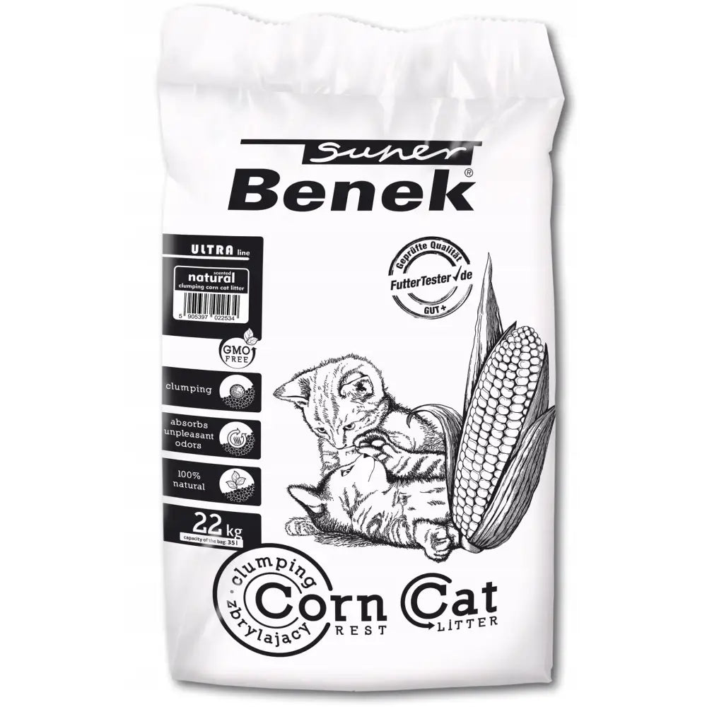 Super Benek Corn Cat Ultra Naturlig 35l 22kg - 1
