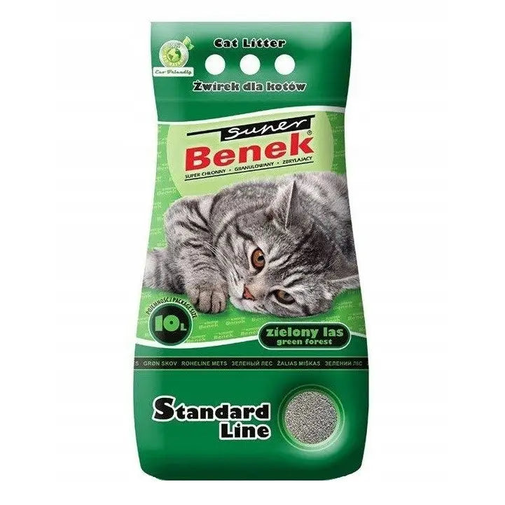 Super Benek Standard Grønn Skog Katt 10l - 1