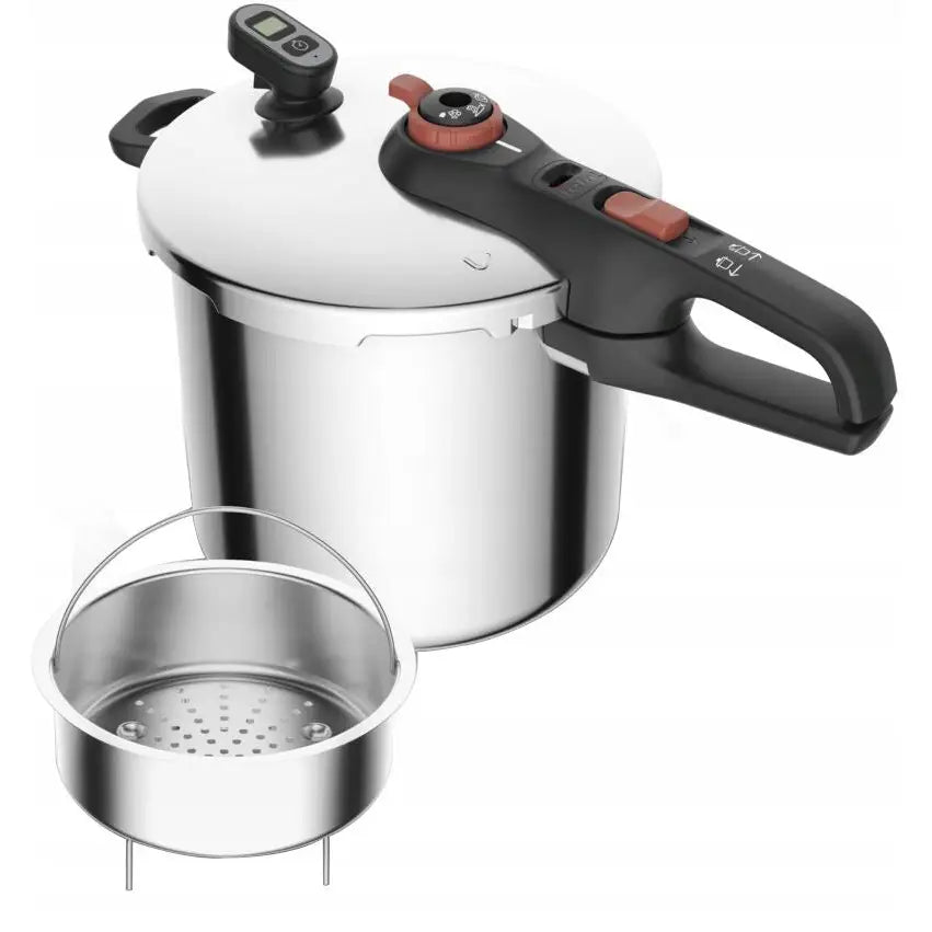 Tefal Secure Trykkoker 8l Med Kurv Og Timer - 1