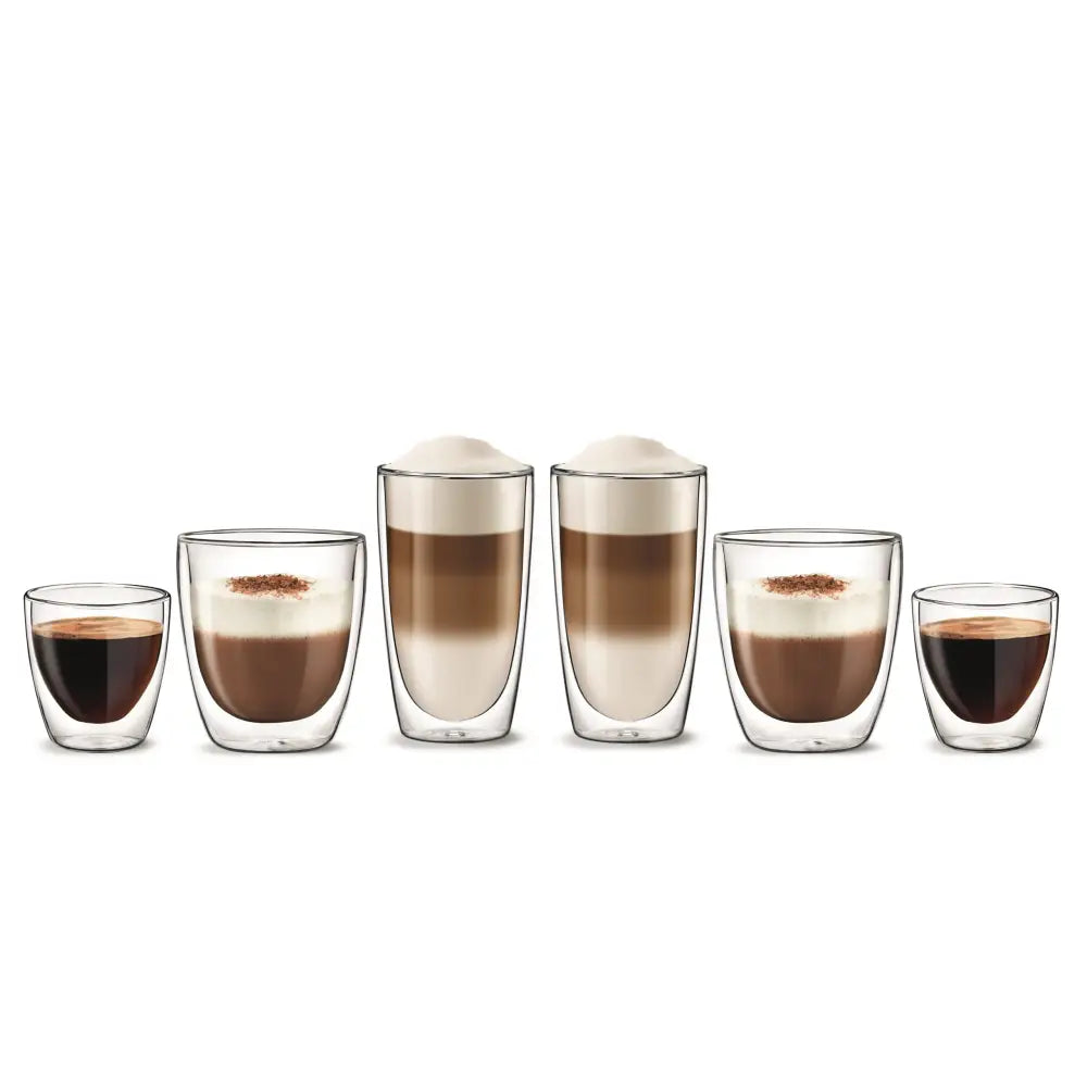 Termosett Med Glass For Espresso Og Latte - 6 Stk - 1