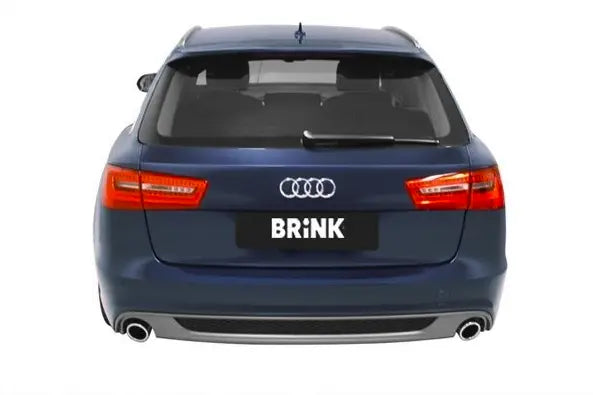 Nærbilde av Brink kuleledd og låsemekanisme for avtagbart tilhengerfeste Audi A6 C7