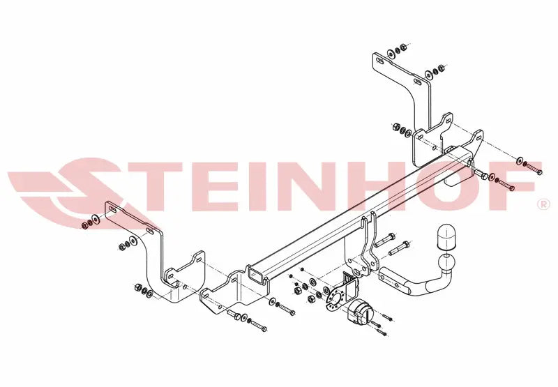 Tilhengerfeste Citroen C4 Grand Picasso (2013-2018) – fastmontert - detaljer