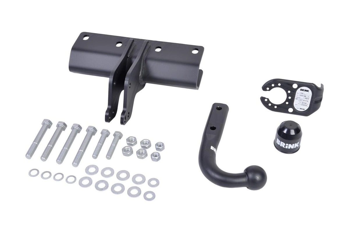 Brink fastmontert tilhengerfeste til Jeep COMMANDER 2005-2010 sett bakfra