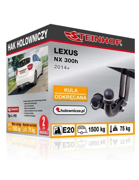 Tilhengerfeste Lexus NX I (2014-2021) – fastmontert - sett forfra