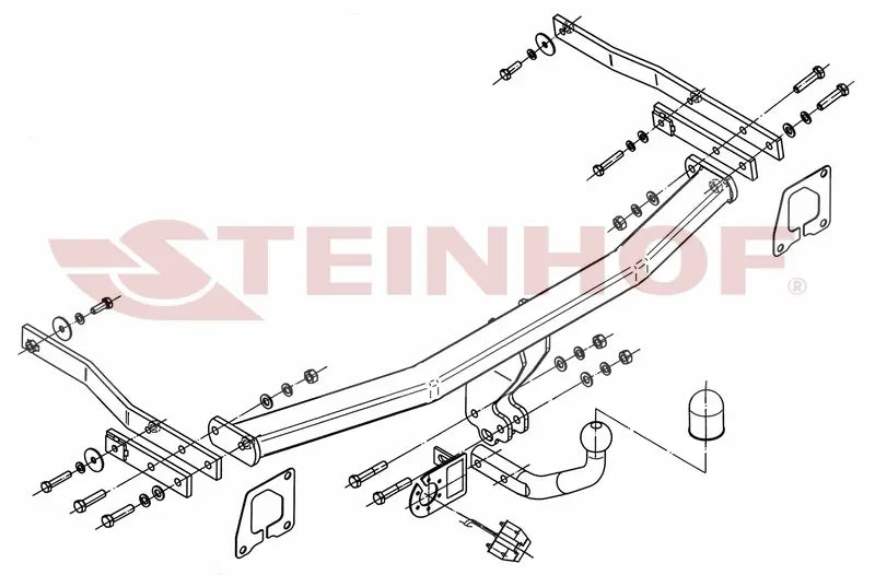 Tilhengerfeste Renault Scenic (2003-2009) – fastmontert