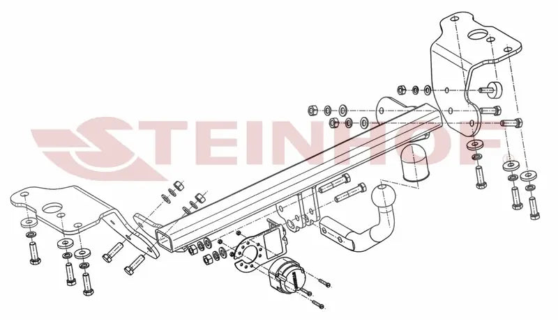 Tilhengerfeste Toyota Auris II Hatchback 10.2012-09.2015 (pre-facelift) – fastmontert - detaljer