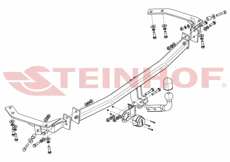 Tilhengerfeste Toyota Avensis Verso (2001-2006) – fastmontert