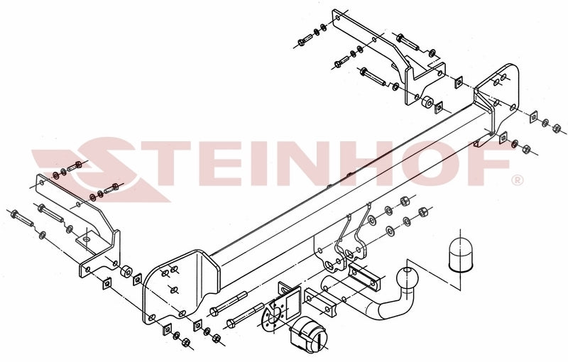 Tilhengerfeste Toyota Camry VI (XV40) (2006-2011) – fastmontert