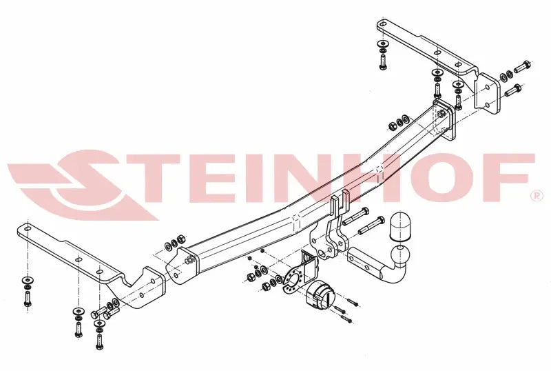 Tilhengerfeste Toyota Highlander II american version (2011-2014) – fastmontert