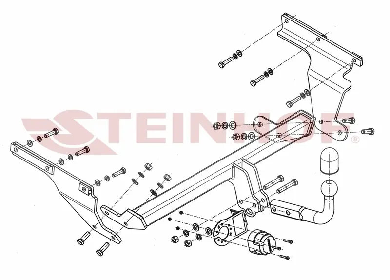 Tilhengerfeste Toyota Verso S (2010-2016) – fastmontert