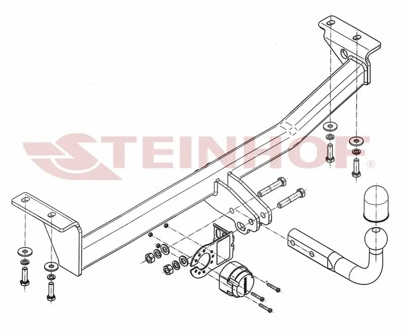 Tilhengerfeste Toyota Yaris Verso (1999-2006) – fastmontert
