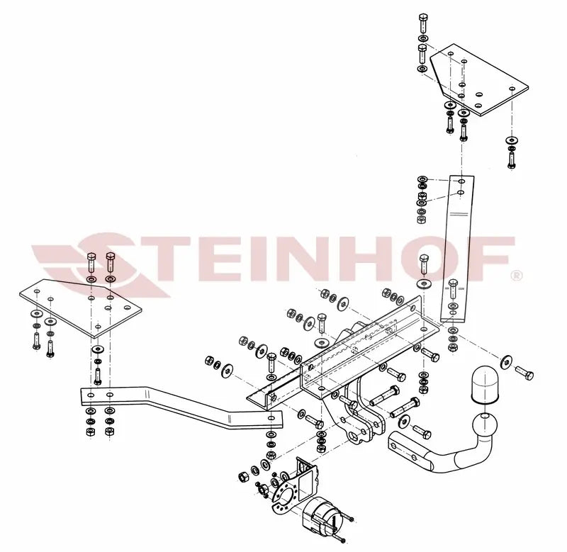 Tilhengerfeste Volvo V50 Stasjonsvogn (2004-2012) – fastmontert