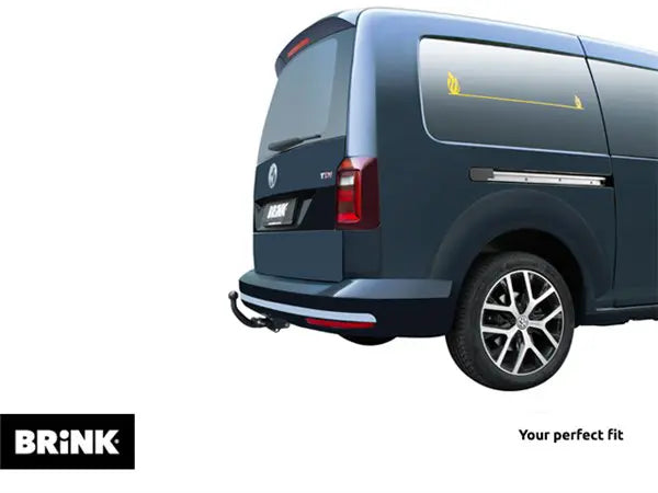Brink avtagbart tilhengerfeste til Vw Caddy IV Maxi Life montert under bakfangeren