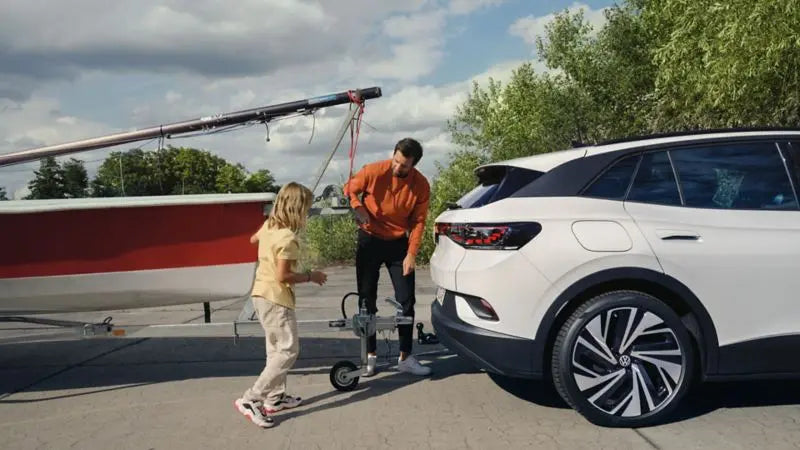 Avtagbar kule med lås på Brink tilhengerfeste for Vw ID.5 Crossover