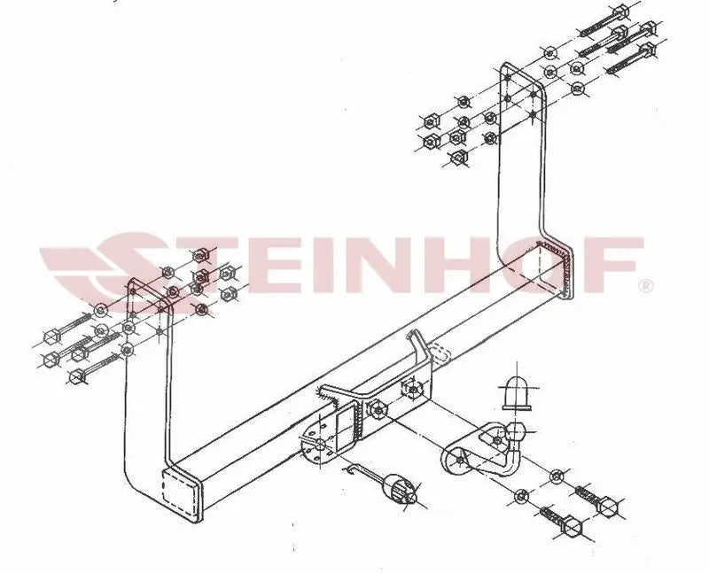 Tilhengerfeste Vw LT 46 Box Van (double wheels) (1995-2006) – fastmontert