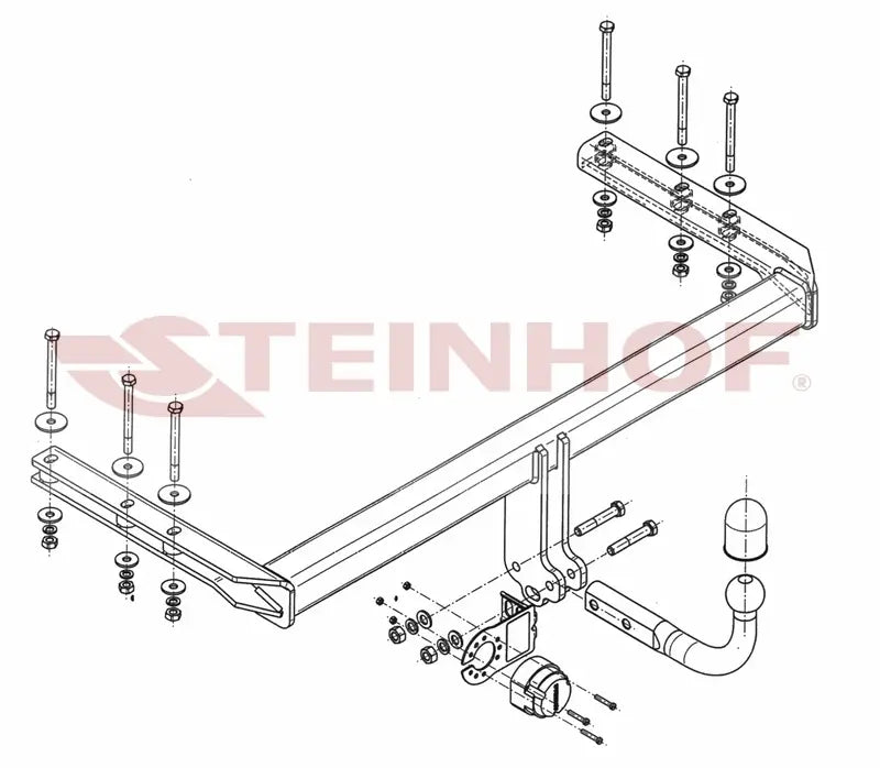 Tilhengerfeste Vw Passat 4x4 Stasjonsvogn (only 4x4) (B5) – fastmontert