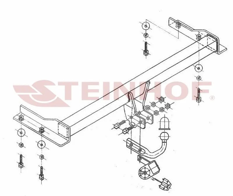 Tilhengerfeste Vw Polo III Facelift (1999-2001) – fastmontert - sett bakfra