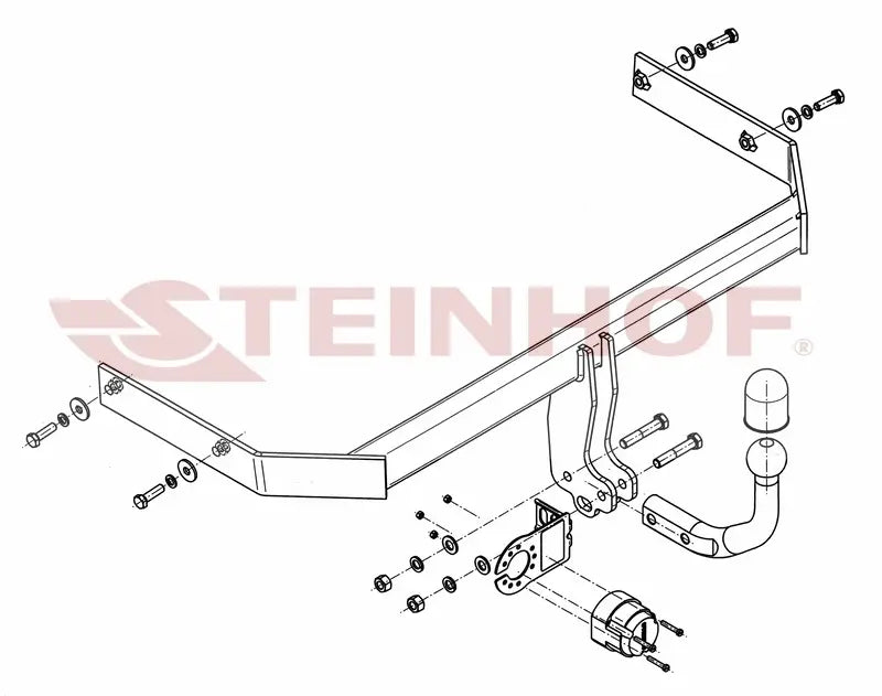 Tilhengerfeste Vw Polo V Facelift (2014-2017) – fastmontert