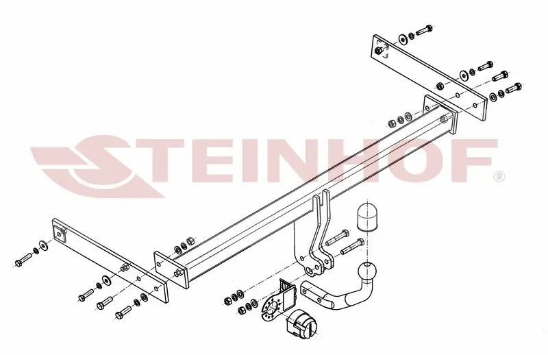 Tilhengerfeste Vw Sharan II (2010-2022) – fastmontert