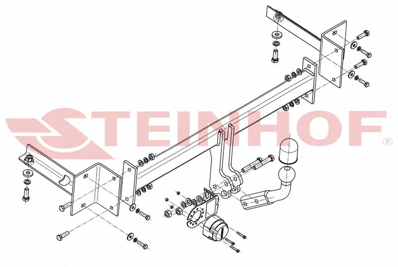 Tilhengerfeste Vw UP 5D (Use only as bicycle carrier) (2012-) – fastmontert