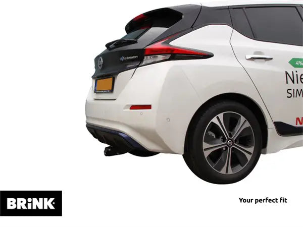 Avtagbar kule med lås fra Brink til Nissan Leaf II hatchback – nærbilde