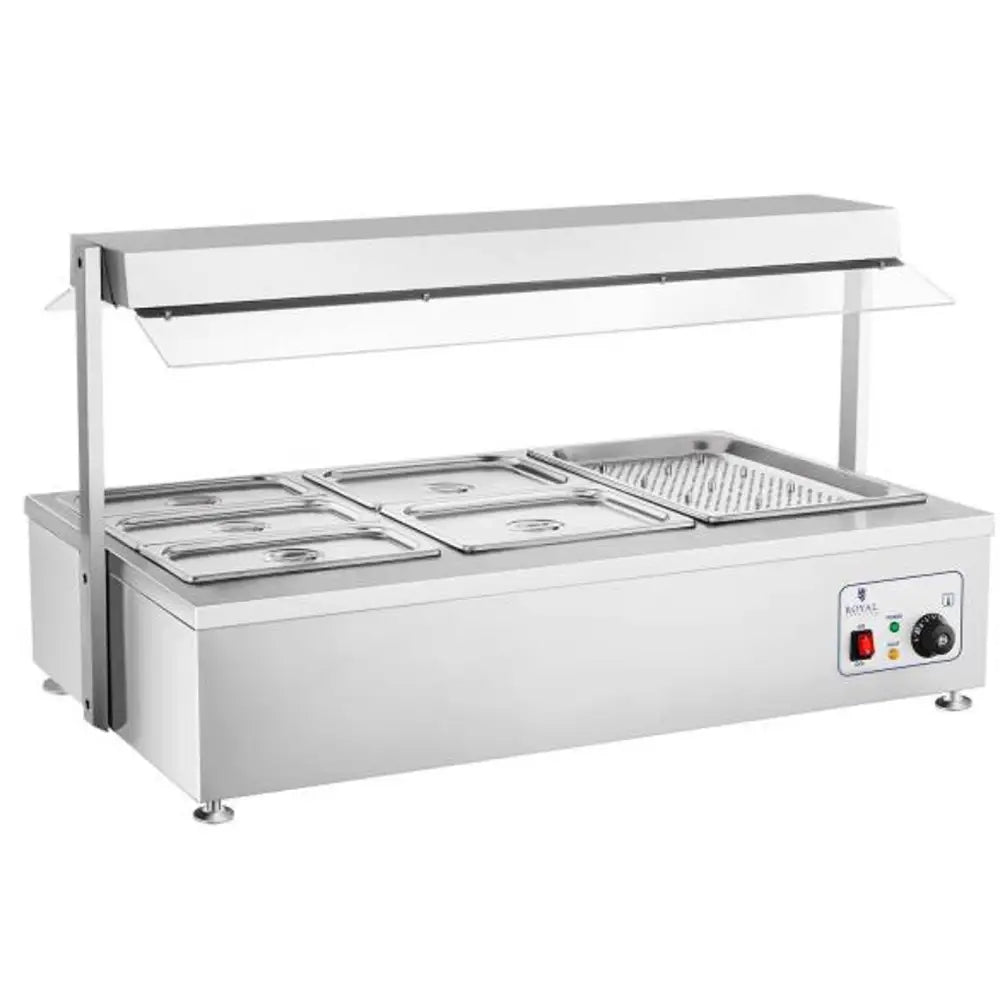 Tørrvarmebuffet Vannfri Frittstående 6 x Gn 150mm 55l Royal Catering